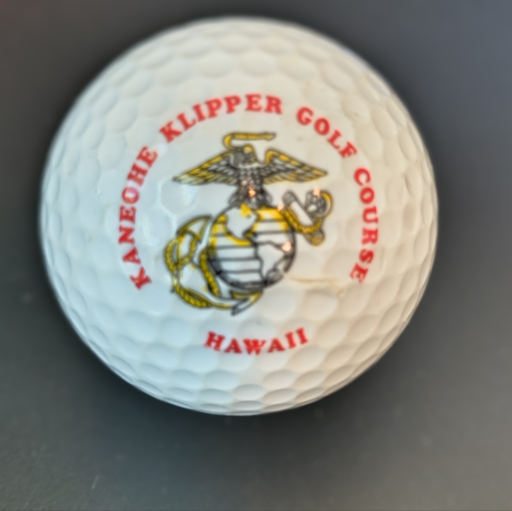 Kaneohe Marine Golf Course Golf Ball Hawaii featuring Marine Corps Emblem